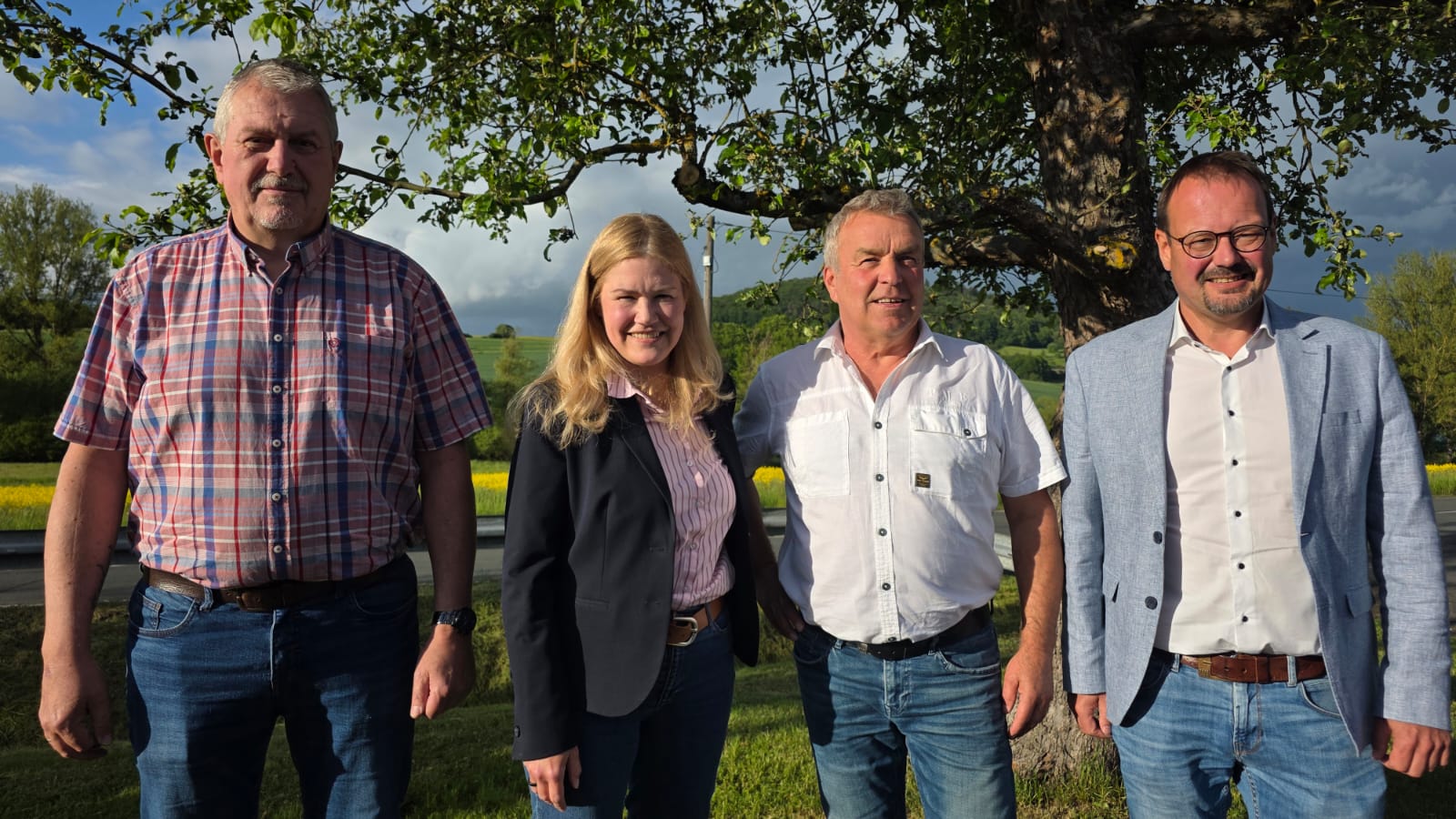 Der Ortsbeirat Nesselbrunn mit Bürgermeister, Mai 2026